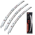 15 Inch Arc Edge Reciprocating Saw Blade with U-Groove Chip Removal Design, 7TPI Japanese Teeth with Arc-Curved Saw Blades for Wood Pruning, Tree Trimming & Wood Cutting, 3‑Pack - size: 15 Inch