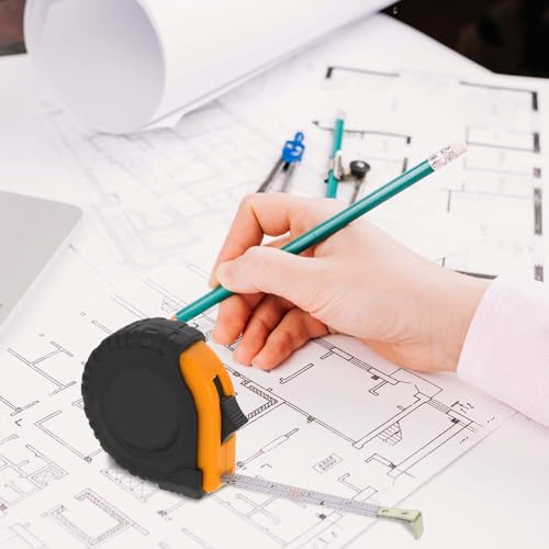 3Ft Mini Tape Measure 3 Pcs Small Measuring Tape Retractable Pocket Measurement Tapes Metric/Inch Keychain Tapes Measure Easy Read