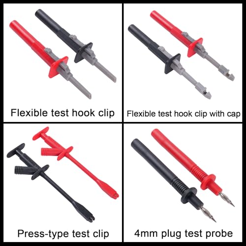105PCS Automotive Circuit Test Lead Kit with Upgraded Puncture Probes & Meter Hanging Kits - Universal Multimeter Test Lead Set for Car/Truck/Motorcycle Electronic Fault Diagnosis - size: 105-piece