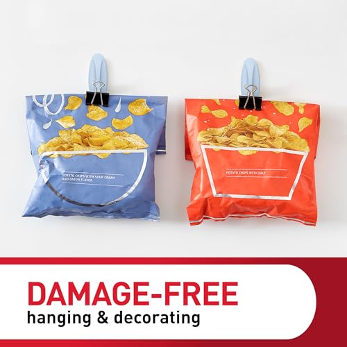 Command Medium Designer Hooks, 9 Hooks, 12 Strips - color: Sky