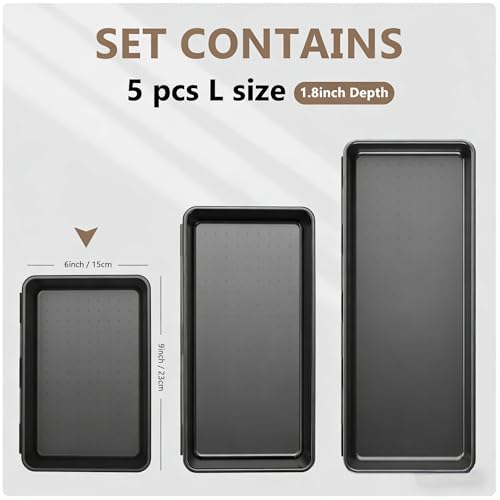 A-LUGEI【Large Size】【5 Pcs】 Tool Box Organizer Tray Divider Tool Chest - size: 5pcs-L Size