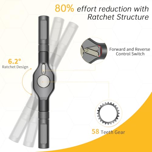 42 in 1 Magnetic Screwdriver, Multi Bit Ratchet Screwdriver Set