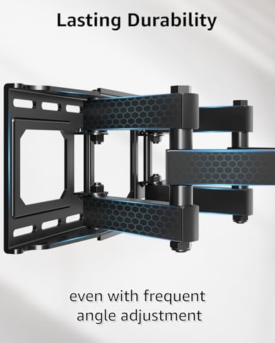 EconoMe TV Wall Mount for Most 32-65 inch Flat Screen/LED/4K TVs, TV Mount with Swivel and Tilt Articulating Dual Arms, Full Motion Wall Mount up to 16” Stud, Max VESA 400X400mm, up to 99lbs - size: for 32-65 inch TV,Full Motion TV Mount