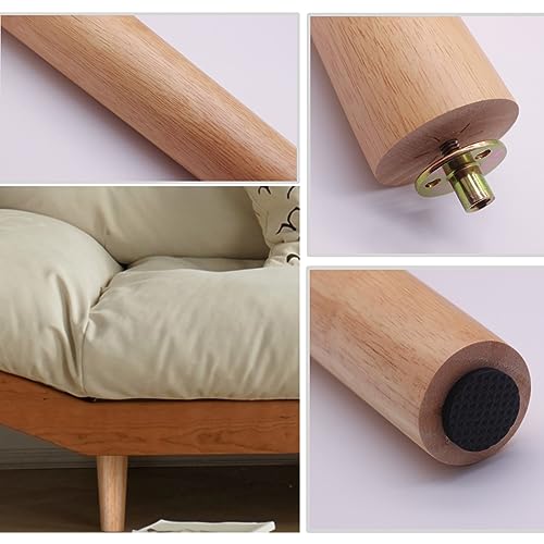 Solid Wood Replacement Furniture Sofa Couch Leg 10 inch Heavy Duty Set of 4 | Straight Wooden legs for Couch Sofa Chair Ottoman Loveseat Coffee Table Cabinet Furniture Replacement - color: Straight- Set of 4, size: 10"