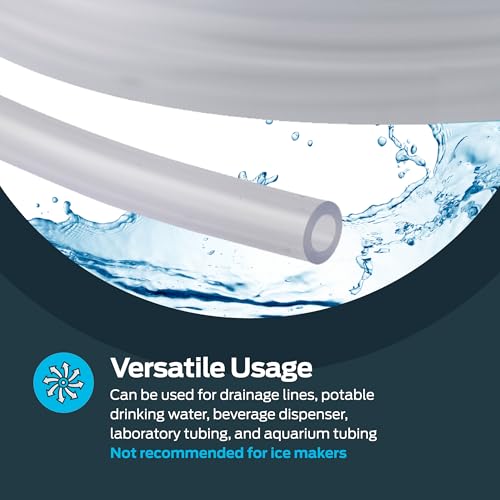 Eastman 1/2 Inch ID (5/8 Inch OD) PVC Clear Vinyl Tubing, 10 Foot Length, 98568 - size: 1/2 in. ID x 5/8 in. OD, style: 10 Ft.
