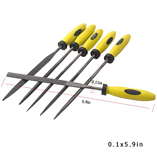 Needle File Set (6 PIECE Set) 3x150mm - color: Carbon Steel, size: 3x150mm