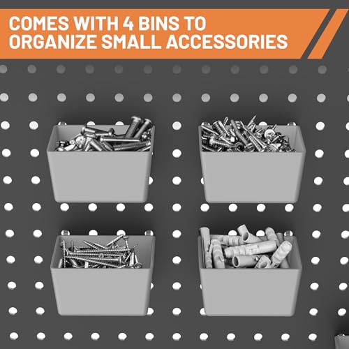 Ultrawall Pegboard Hooks Set, Peg Board Organizer Accessories with Bins