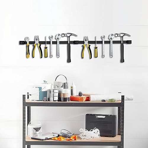 5 Pack Magnetic Tool Holder, Magnetic Strips Tool Magnet Bar PVC Coated for Garage Tool Organizer 16 In - style: 16IN-5 PACK