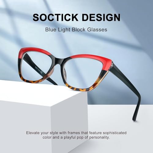 3 Pack Oversized Reading Glasses for Women with Spring Hinge - color: 3 Pack Mix C3*