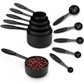 JOYHILL Measuring Cups and Spoons Set 304 Stainless Steel 10-Piece Black - color: i)Black-Black