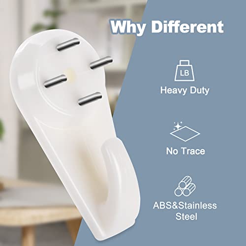 50 PCS Picture Hangers Hanging Kit, Heavy Duty Hooks Without Drilling - style: Standard