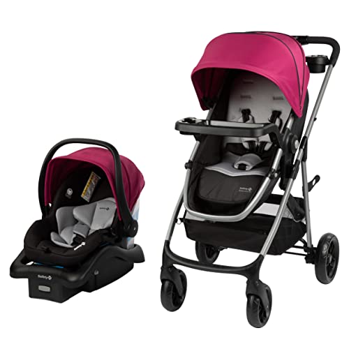 Safety 1st Grow and Go Flex 8-in-1 Travel System, Infant Car Seat Stroller Combo, Orchid Bloom - color: Orchid Bloom