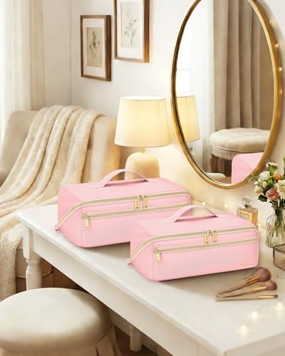 Mancro Hair Tools Travel Bag, Carrying Case Compatible with Shark Glam - color: Pink, size: X-Large