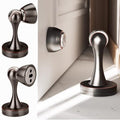 Solid Mental Magnetic Door Stop, Wall Mounted, Oil Rubbed Bronze, 3 Pack - color: 3 PCS Oil Rubbed Bronze