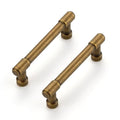 Ravinte Antique Brass Kitchen Pulls Cabinet Handles 3 Inch 10 Pack - color: Antique Brass, size: 3 Inches Hole Center