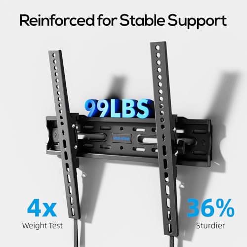 USX STAR Tilting TV Wall Mount Bracket for 32 42 43 50 55 60 Inch TVs - size: For 26-60'' TV