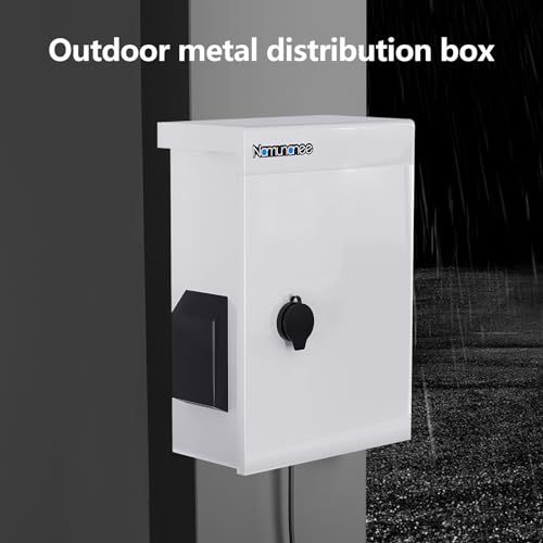 Outdoor Electrical Box with Thermostat and Fan, Cold-Rolled Steel Plate, Aluminum Alloy Back Beam, One-Piece Ventilation Design, IP65 Waterproof, Wall/Pole Mounted. (17.7" x 13.7" x 7.9") - size: 17.7" x 13.7" x 7.9"
