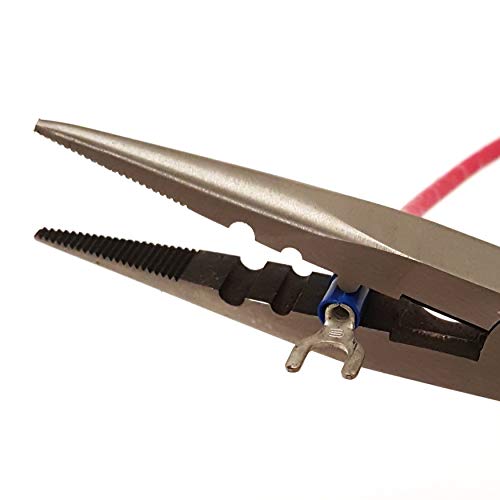 Titan Tools 11400 9-Inch Pistol Grip Needle Nose Pliers and Crimper - size: 9"