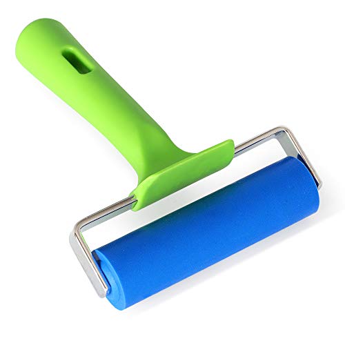 LifeGrip Rubber Brayer Roller -4 inch/10 cm Wide for Anti Slip Installation - size: 4 inch/10 cm