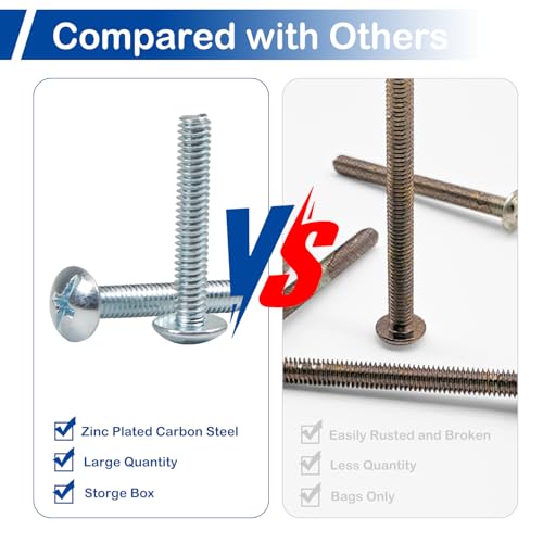 30Pcs #8-32 x 2 Knob Pull Machine Screws, Cabinet Drawer Handle Screws - size: #8-32 x 2"