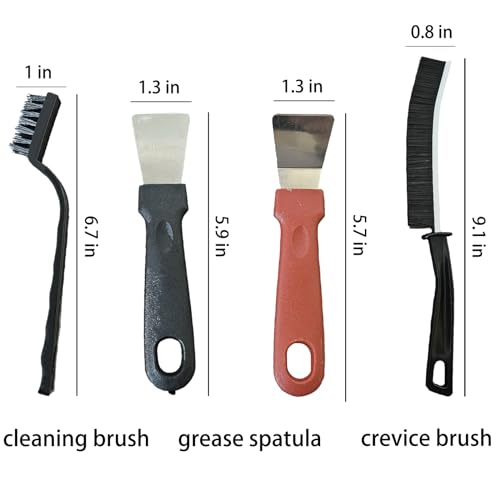 7 Pcs Multi-Purpose Crevice Cleaning Brush Tool for Stubborn Kitchen Grease Stains, Bathroom Crevices, Window Gutters, Tiles and Faucets