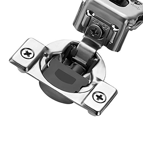 Ravinte 1-1/4 Inch Overlay Soft Close Hinge Kitchen Cabinet Hinges 60 Pack | 30 Pairs， Stainless Steel, Satin Nickel, Cabinet Hardware, Face Frame Fit, Adjustable For Kitchen, Cupboard, Furniture Doors - size: 1-1/4 inch Overlay