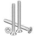 METALLIXITY #8-32x1-1/4 Phillips Flat Head Bolts 304 Silver 30Pcs - color: Silver, size: #8-32x1-1/4"