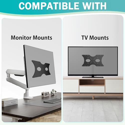 Black VESA TV Mount Adapter Plate Bracket