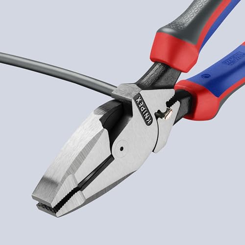 KNIPEX Tools 09 12 240 9.5-Inch Ultra-High Leverage Lineman's Pliers with Fish Tape Puller and Crimper