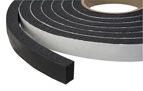 Duck Brand Self Adhesive Foam Weatherstrip Seal for Extra Large Gaps, 3/4-In x 1/2-In x 10-Ft, 1 Roll, 284426