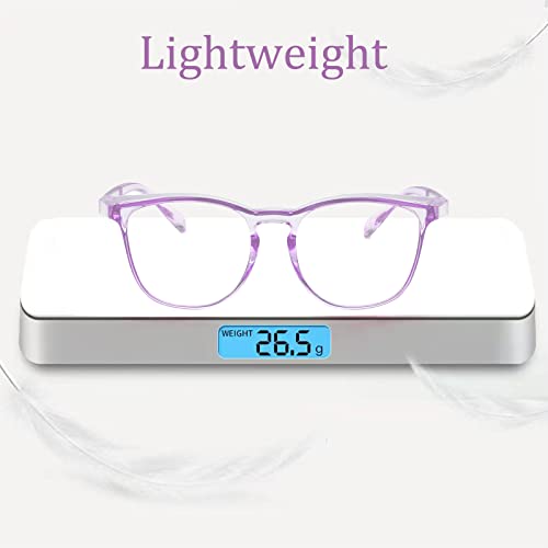 Safety Glasses for Men Women, Anti Fog Safety Goggles Comfortable Blue Light Blocking UV Protective Adult Nurse - color: Square Pink Purple 3pack