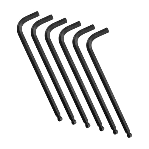 5/32"-4mm Allen Wrench Set with Ball End Hex Key 6PCS Metric Size - size: 3.97 mm, style: Long