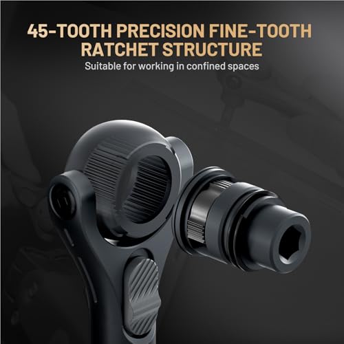 ATuMan 40 in 1 magnetic ratchet screwdriver set with Detachable Handle, 180° Ratchet Head, 45-Tooth Mechanism, Magnetic Tool Kit with Case for Computer, Electronics Repair, Ideal for Home, DIY - style: RS2- 40 in 1