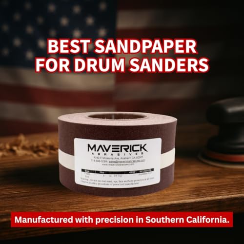 Drum Sander Sandpaper Roll 3" X 25 Yards Premium Aluminum Oxide Cloth Backed (120 Grit)