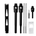 Diamond Core Drill Bit 1"(25mm) with Pilot Bit & Adapters (SDS Plus & Hex) – Upgraded Welded Segments, 8.6" Depth – for Concrete, Solid Brick, Hollow Brick, Masonry & More - size: (1"/25mm)