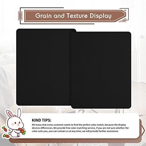 KING MOUNTAIN Leather Repair Patch,2 Packs 9 x 11 Inches self Adhesive Leather Repair Tape for Damaged Leather Furniture, Sofa Seating,Car Seats, Leather Goods(Black) - color: Black, size: 9" x 11"