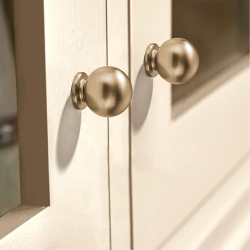 AVICCI 10 Pack Cabinet Knobs Champagne Bronze Heavy Duty Solid Cabinet Handles cabinets Dressers Kitchens Handles Bathroom cabinets Cabinet pulls - color: Champagne Bronze, size: Knob-10Pcs