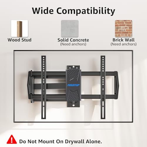 MOUNTUP Corner TV Wall Mount for Most 42-75 Inch TVs with 32” Long Extension, Long Arm TV Mount, Full Motion TVs Mount Swivel Articulating Mounts, MAX VESA 600x400mm, Holds up to 99 lbs MU0076 - size: for 42-75 inch TV,Corner TV Mount