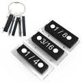 Trim Reveal Tool, carpentry tools for marking gauge, Finish Carpentry & Woodworking Tool for Accurate Jamb Marking (1/4"+1/8"+3/16") with portable ring