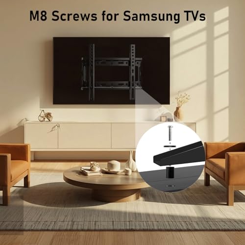 M8 Screws for Samsung TV, TV Mounting Screws Kits with M8 x 45mm