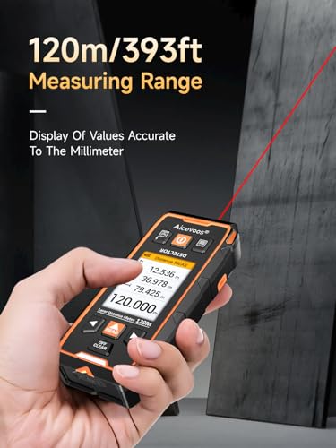 Stud Finder Wall Scanner - Stud Finder Tool w/Intelligent Microprocessor Chip, Stud Detector Beam Finders and Laser Measure for the Center and Edge of Wood AC Wire Metal Studs Joist Pipe