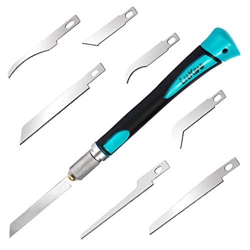 Modeling Knife Hacksaw Tool for DIY Mini Razor 7PCS Model Craft Hand Blades - size: 1pcs sawholder & 7pcs blades