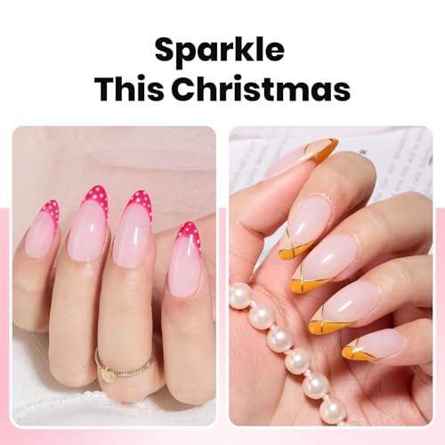 Beetles Builder Gel for Nails, 3 Colors 9 in 1 Clear Nude Pink Hard Gel - color: Clear Nude Pink 3-Color Kit