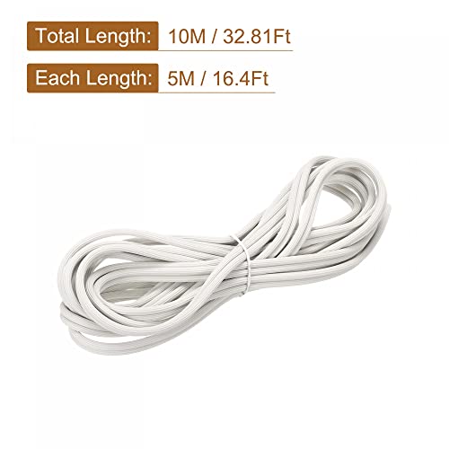 uxcell Screen Spline, 10M/32.81Ft Silicone Sealing Strip Window Screen Retainer, 5mm OD White - size: 5mm x 10M