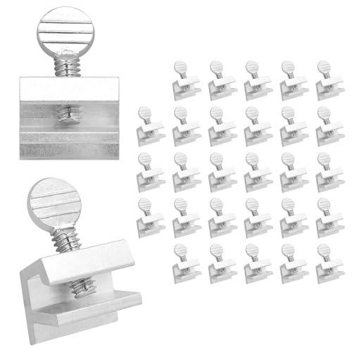 "Nuk3y Sliding Window Security Locks (Aluminum, 30 Pack)" - color: Aluminum, size: 30 Pack