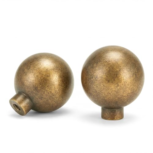 Goldenwarm 10 Pack Antique Brass Dresser Knobs Kitchen Cabinet Knobs - color: Antique Brass
