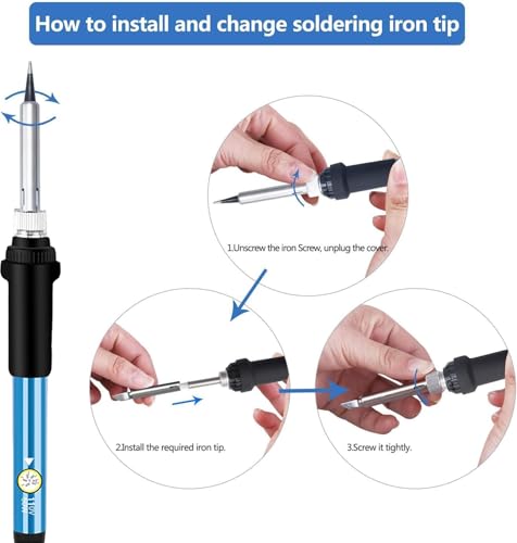 Wood Burning Kit 60W 110V Pyrography Pen Set Adjustable Temperature Soldering Iron Wood Burner with Carbon Paper Dotting Tools and Tips Stand Accessories for DIY Arts Crafting Embossing Carving