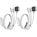2Pack Travel Essentials,Multi Charging Cable for Apple Watch Charger White - color: White, size: 2pack-4ft