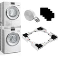 Upgrade Washer Dryer Stacking Kit - Universal Washer Dryer Stacking Kit | Adjustable 29/28/27/26/25/24 Inch - Small Space Saving Solution Stacking Kit for Washer and Dryer with Ratchet Strap - style: Upgrade Universal Stacking Kit