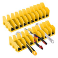 Pliers Organizer 2‑Pack, Expandable 20‑Slot Tool Rack - color: yellow